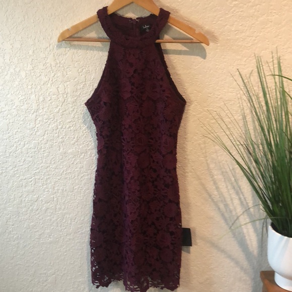 Lulu’s Love Poem Burgundy Lace Mini Dress - Picture 5 of 14